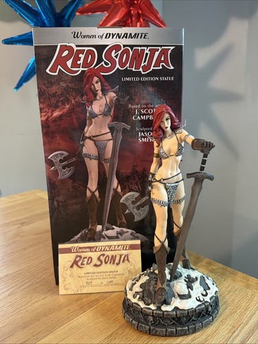 Red sonja statue women of - -,