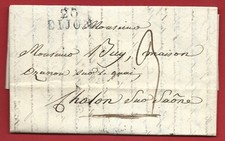 1828 LETTER DIJON GOLD COAST BLACK LINEAR MARK
