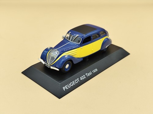 Peugeot 402 taxi bleu - taxi, &