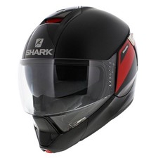Casque Shark Evojet Karonn noir mat rouge brillant KRK - Taille XS - Moto he...