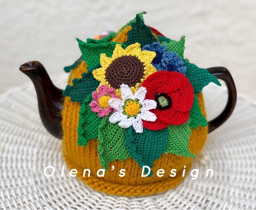 Handmade knitted wool tea - ,