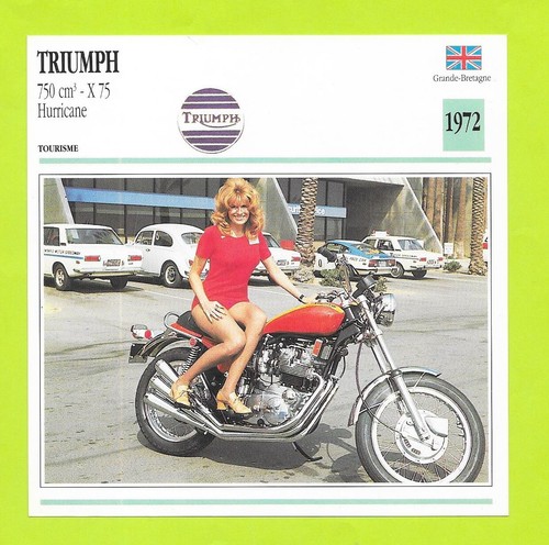 Fiche moto triumph 750 cm - fiche,