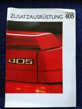 Peugeot 405 accessories additional equipment brochure