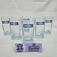 Lot de 6 verres PASTIS DUVAL -