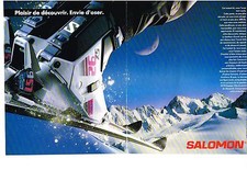 ADVERTISING 1989 SOLOMON ski boots (2 pages)