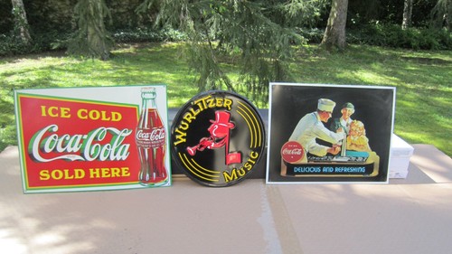 Lot plaques publicitaires - plaques,