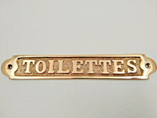 Plaque de porte laiton massif