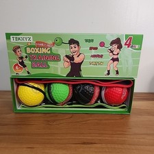 Boxing Training Target Practice Ball Punching Family Pack Tekxyz 4 Balls