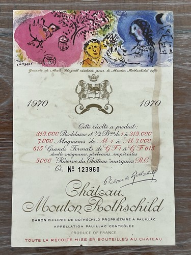 étiquette mouton rothschild - Étiquette,