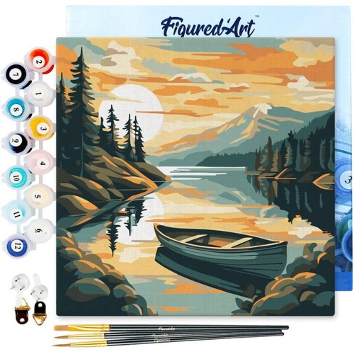 Peinture par numéro lac et - -,