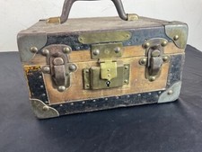 Antique wooden chest carrying case.
