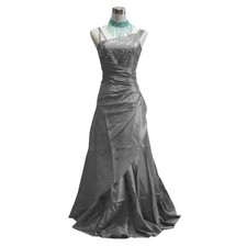 Robe de soirée longue grise