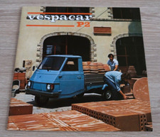 🚘 Brochure VESPACAR P2 PIAGGIO APE VESPA TRIPORTEUR Catalogue Prospekt Sales