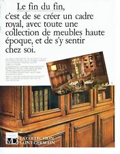 ADVERTISING 027 1980 MD furniture library coll Saint Germain