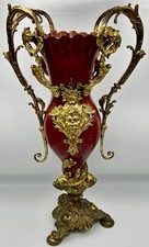 Antique Victorian Gilt Bronze Garniture Vase Poisedon French 19th c