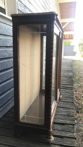 Ancien meuble vitrine - , à