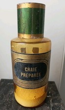 Antique Pharmacy Pot Prepared Chalk