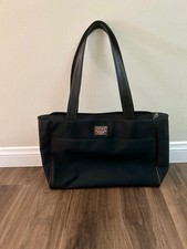 DKNY Classic Black Zipper Tote Pre Owned Excellent Condition