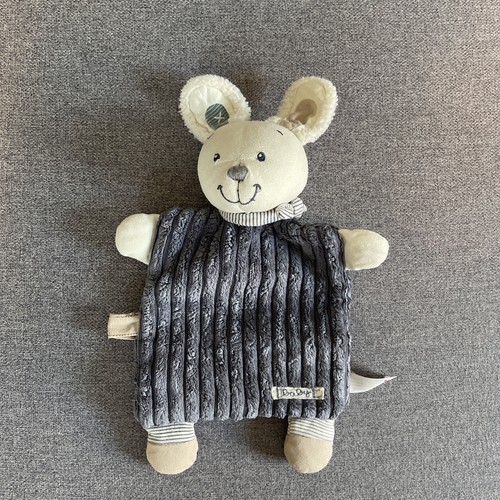 Doudou plat lapin baby bleu - doudou,