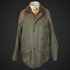 Vintage Men’s Canvas Field Coat Medium St Michael’s Green Cotton Chore Barn