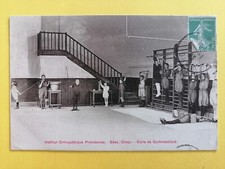Old postcard Normandy SEES Orne ORTHOPEDIC INSTITUTE PROVIDENCE gymnastics