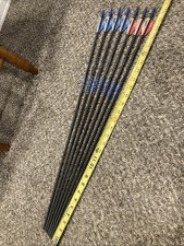 7 Carbon Express Maxima Blue 350 Carbon Arrows 2" Nitro Vanes