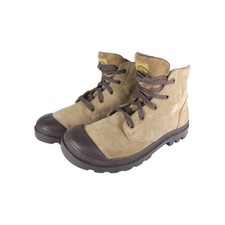 Palladium Women’s Pampa Hi US9 Woodlin Leather Mid Top Lace-Up Sneakers Boots 