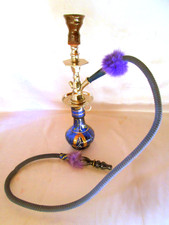 SHISHA PIPE HOOKAH Blue Glass Hookah Pipe Hookah Tobacco North Africa