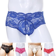 Slip homme jacquard dentelle