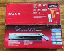 Sony RDR-VX530 DVD Recorder VHS VCR Combo Player W/Remote, Open Box.
