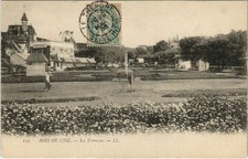 Old postcard Bois-de-CISE La Terrasse (19146)