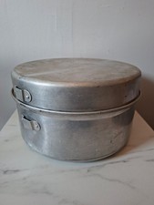 ANCIENNE GAMELLE CANTINE MILITAIRE ALU SCOUT CAMPING - EMBOITABLES - SUPERPOSÉES