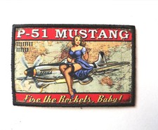 Patch MORALE 5x8cm "PIN-UP P51