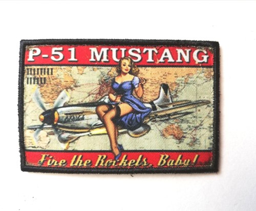 Patch morale 5x8cm pin p51 - "pin-up,