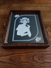 Boîte à Clés Murale Miroir Art Nouveau - Porte-Clés Décoratif Style 1900