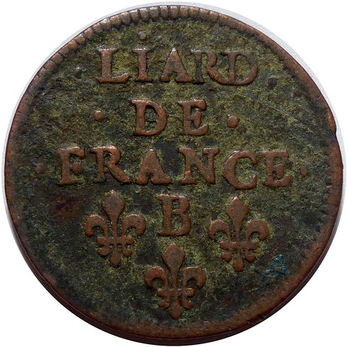 Louis xiv liard - xiv, de