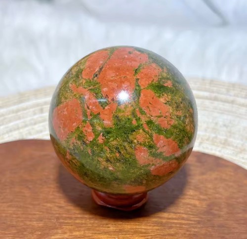 Sphère cristal unakite - sphère, de