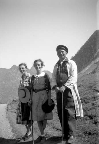 Family hikers mountain - family,