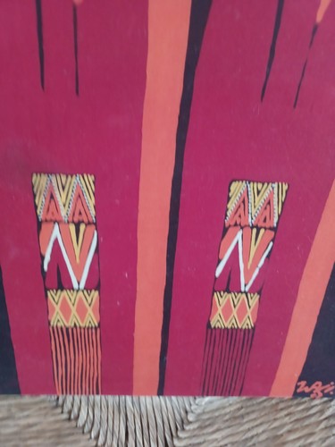 Tissage navajo yei - yei, rouge