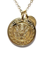 États-unis Armée Américaine USA Militaire Collier Breloque Fille Maman