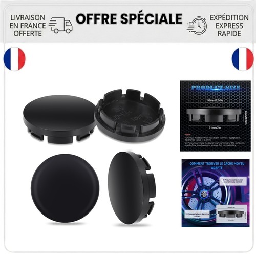 Caches moyeu 56mm noir - caches,