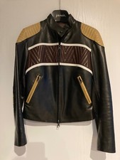 Women's Jitrois Leather Jacket biker jacket rare, UK 6-8