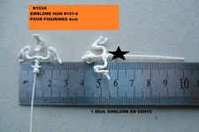 ELASTOLIN 4cm  COPIES RESINE EMBLEME CAVALIER HUN  8151-4