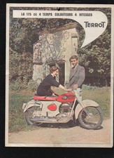 (motorcycle) old advertising papers: TERROT 1957 175cc (P46411)