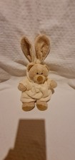Peluche Doudou Ours Marron Déguisé Lapin Beige 21cm NICOTOY THE BABY Collection 