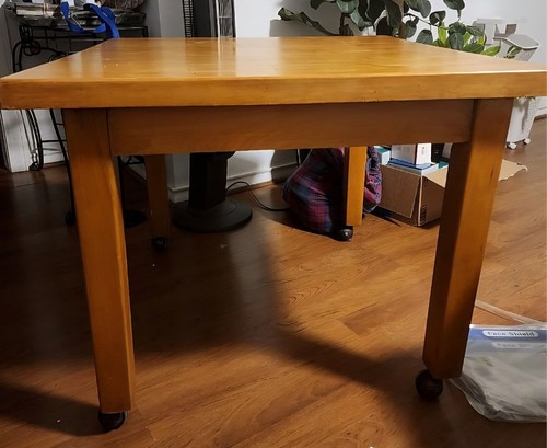 Vintage solid maple - solid, square