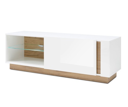 Lowboard clair meuble blanc - clair, tv
