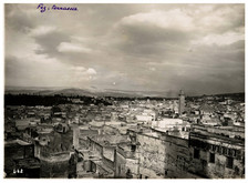 Morocco, Fez, Vintage Silver Print Terraces, Silver Print 16.5x22.5 
