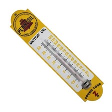 Thermomètre émaillé bombé