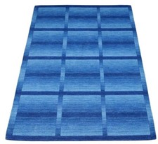 Tapis 100% Laine Bleu 160X230